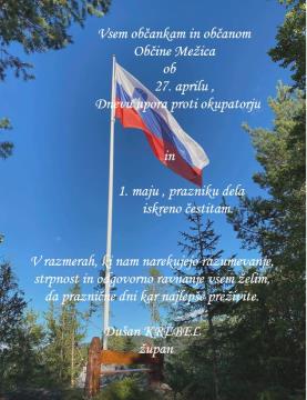 Čestitka 27.april in 1. maj